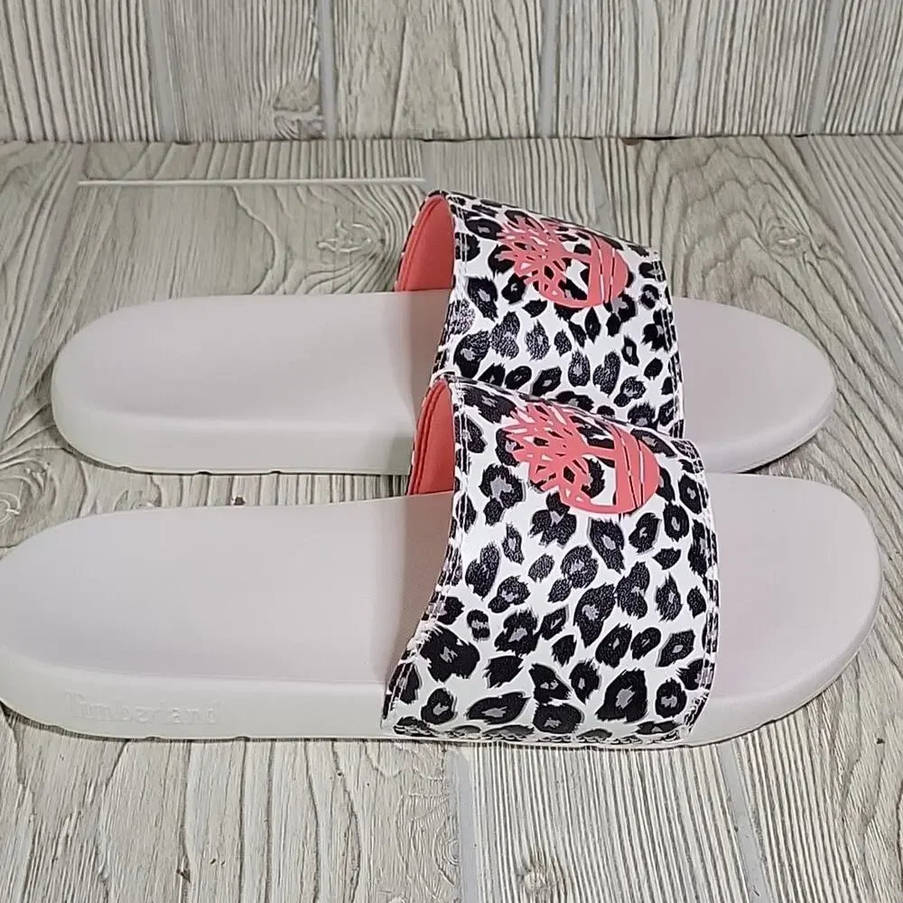 Timberland Leopard Print Playa Slide Sandals Womens Size 11 Mens Size 9 NIB